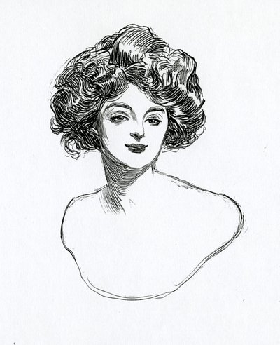 En Gibson Girl, ca 1902 av Charles Dana Gibson