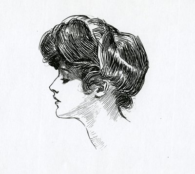 En Gibson Girl, ca 1902 av Charles Dana Gibson