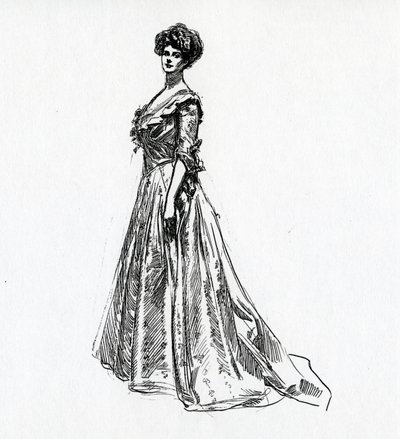En Gibson Girl, ca 1902 av Charles Dana Gibson