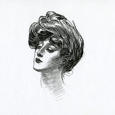 En Gibson Girl, ca 1902 av Charles Dana Gibson