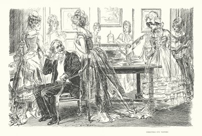 Besökare på julafton (litografi) av Charles Dana Gibson