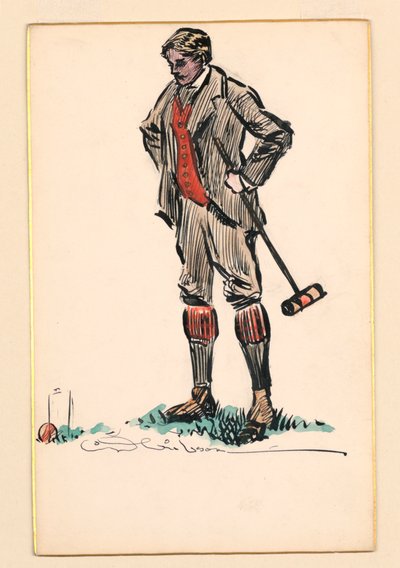 Krocketspelare av Charles Dana Gibson