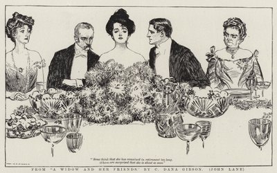 Från en änka och hennes vänner av Charles Dana Gibson