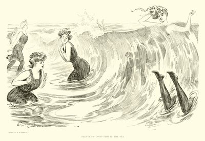 Illustration för The Social Ladder (gravyr) av Charles Dana Gibson