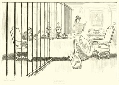 Illustration för The Social Ladder av Charles Dana Gibson