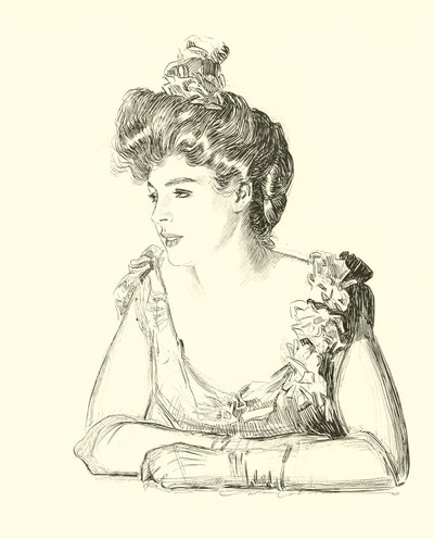 Illustration för The Social Ladder av Charles Dana Gibson