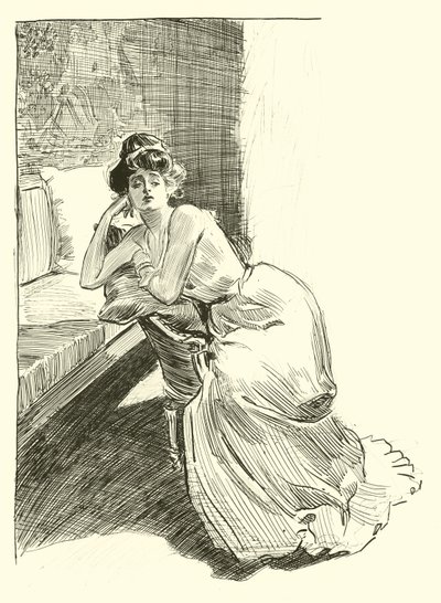 Illustration för The Social Ladder av Charles Dana Gibson