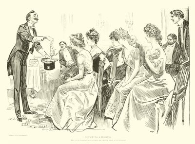 Illustration för The Social Ladder av Charles Dana Gibson