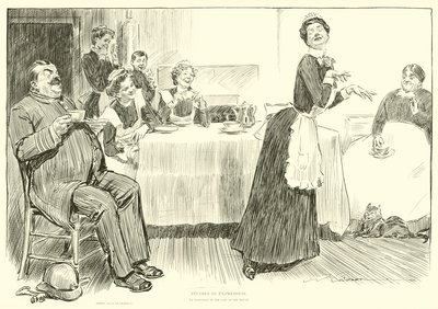 Illustration för The Social Ladder av Charles Dana Gibson