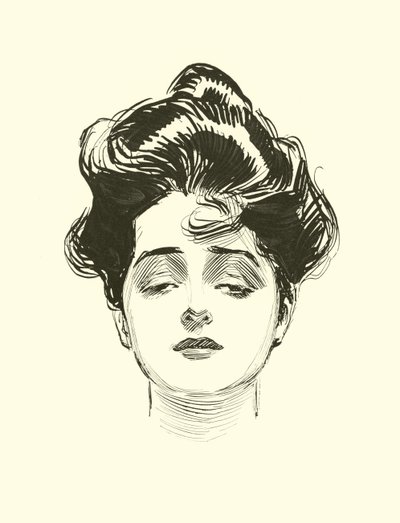 Illustration för The Social Ladder av Charles Dana Gibson