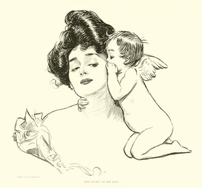 Illustration för The Social Ladder av Charles Dana Gibson