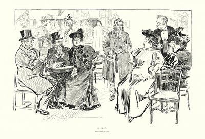 I Paris (litografi) av Charles Dana Gibson