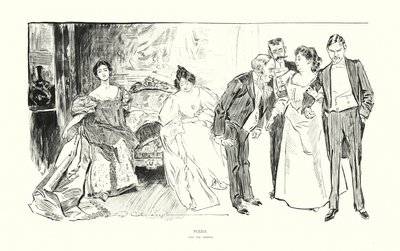 Pussel (litografi) av Charles Dana Gibson