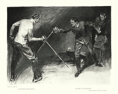 Rudolph Rassendyll, Rupert av Hentzau (litografi) av Charles Dana Gibson
