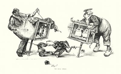 The Rival Operas (litografi) av Charles Dana Gibson