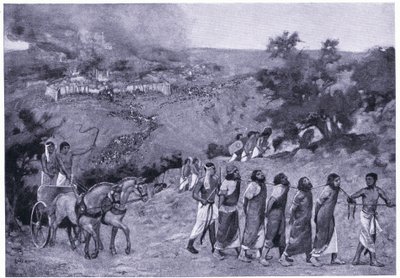 Egyptiskt läger på Oljeberget, ca 1920 (litho) av Charles Daniel Ward