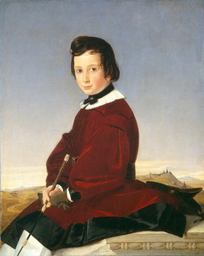 Porträtt av en ung ryttare av Charles David