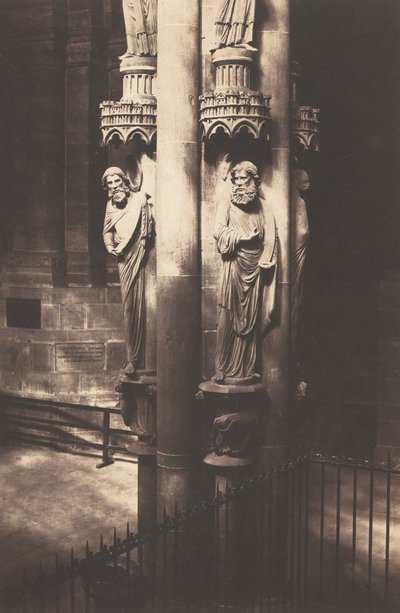 Änglapelare, katedralen i Strasbourg,ca. 1858 (foto) av Charles David Winter