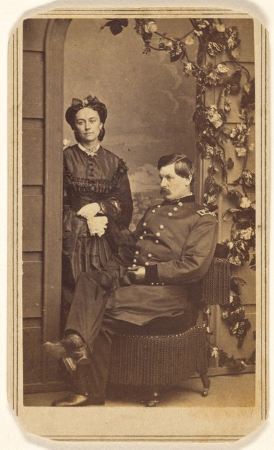 [General George Brinton McClellan och hans fru] av Charles DeForest Fredricks