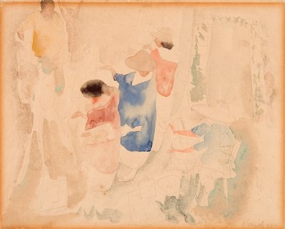 Konstnärer som skissar av Charles Demuth