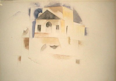 Bermuda House (akvarell på papper) av Charles Demuth