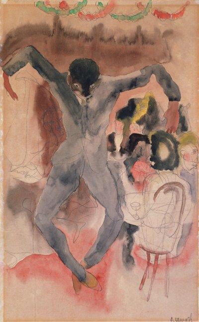 Black Dancing (wc på papper) av Charles Demuth