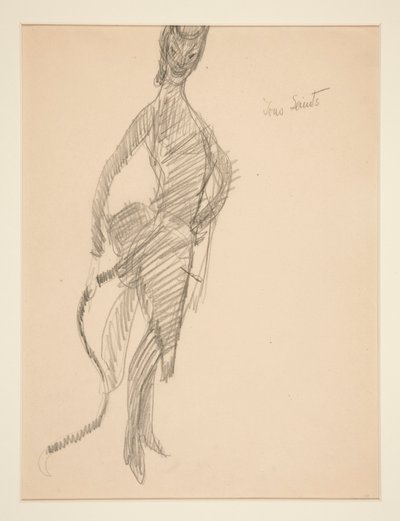 Kostymteckning: Devil As Lady av Charles Demuth