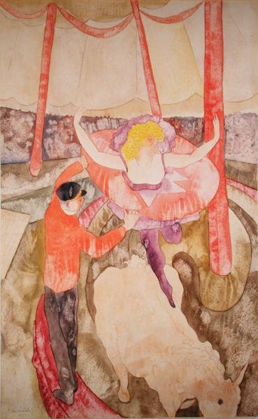 Ryttare och assistent av Charles Demuth