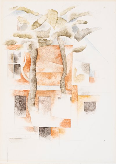 Houses Seen Through Trees, 1918 (wc) av Charles Demuth