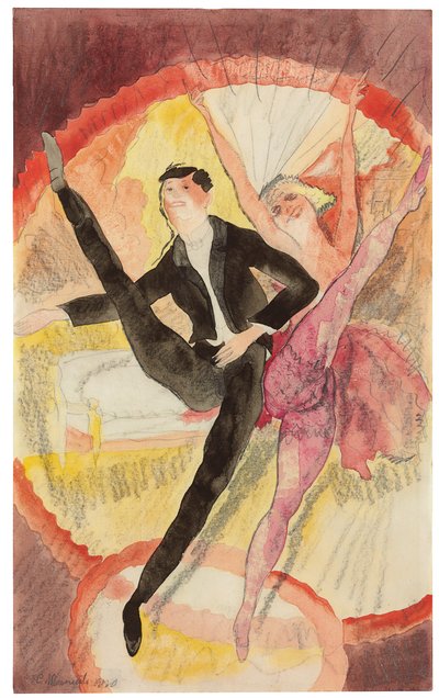 In Vaudeville: Two Dancers av Charles Demuth