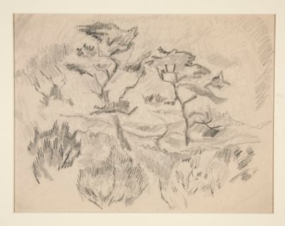 Landskap (Bermuda eller Provincetown?) av Charles Demuth