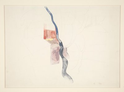 Tree Abstraction (troligen studie för Red Chimneys, 1918?) av Charles Demuth