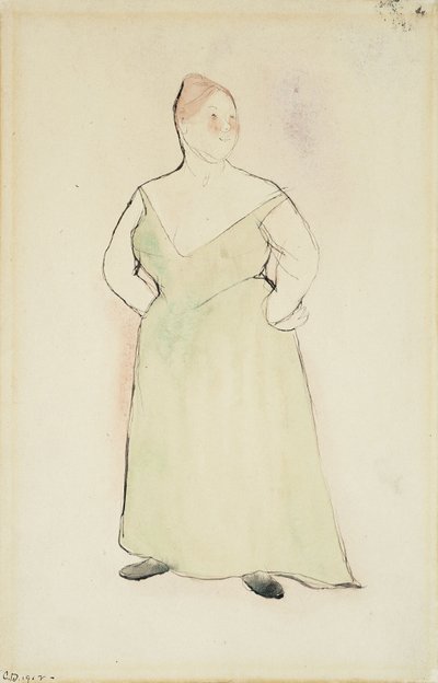Kvinna i aftonklänning av Charles Demuth