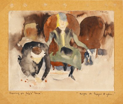 Zolas Nana, 1910 (wc på papper) av Charles Demuth