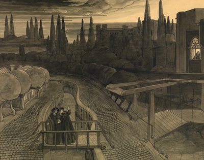 Hjalmar (bläck & tvätt på papper) av Charles Doudelet