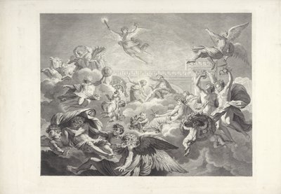 Phaeton som Apollo Målningarna av Charles le Brun och Eustache Le Sueur som finns i (...) president Lamberts hus (serietitel) av Charles Dupuis