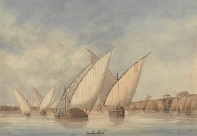 Utsikt över Nilen av Charles Dyce