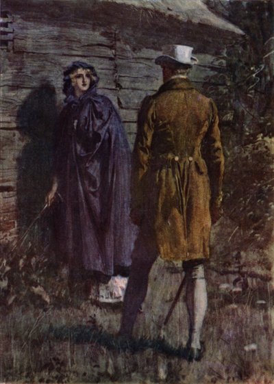 Illustration för The Amateur Gentleman av Jeffery Farnol (litho i färg) av Charles Edmund (after) Brock