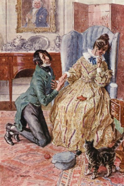 Illustration till The Pickwick Papers av Charles Dickens (färglitografi) av Charles Edmund (after) Brock