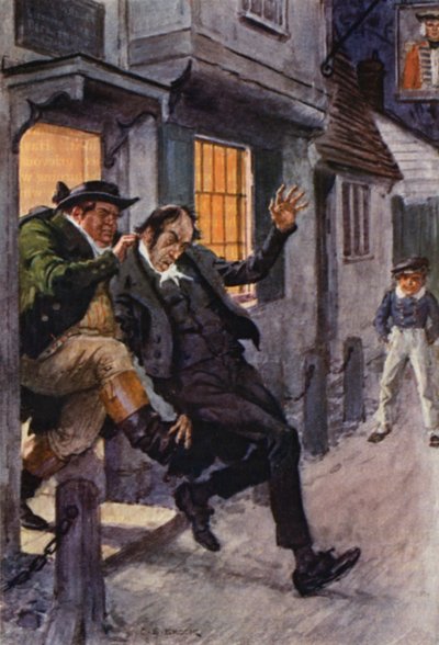 Illustration till The Pickwick Papers av Charles Dickens (färglitografi) av Charles Edmund (after) Brock