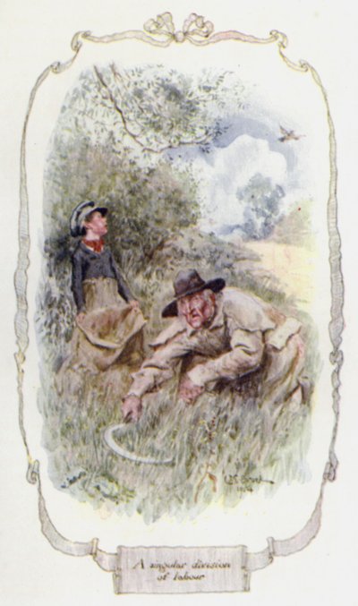 En unik arbetsfördelning (färg litho) av Charles Edmund Brock