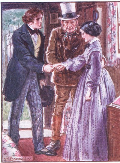Doktor Marigolds sista recept som tas för livet, illustration från Dr Marigolds recept, 1910 av Charles Edmund Brock