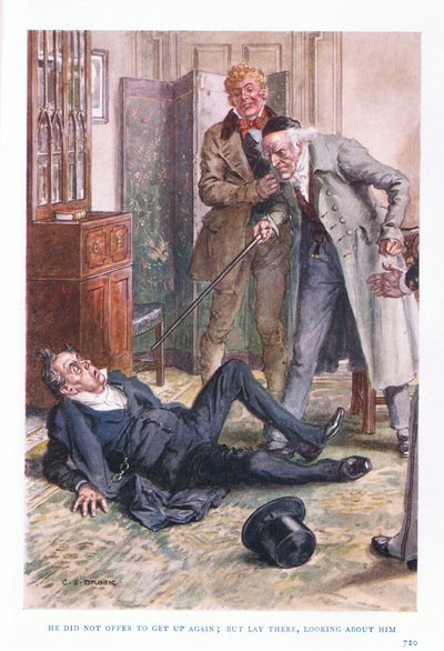 Han erbjöd sig inte att resa sig upp igen, utan låg där och såg sig omkring. av Charles Edmund Brock