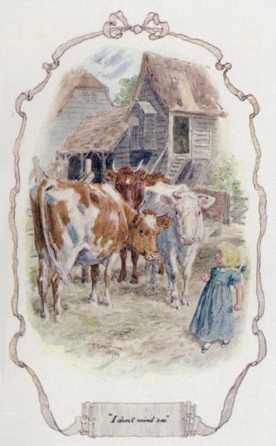 Jag har inget emot dem (färg litho) av Charles Edmund Brock