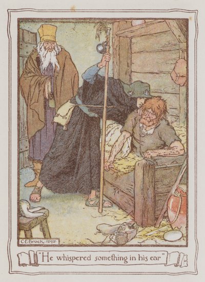 Illustration till Ivanhoe av Sir Walter Scott (färglitografi) av Charles Edmund Brock