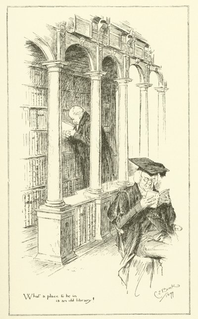 Illustration till The Essays of Elia av Charles Lamb (gravyr) av Charles Edmund Brock