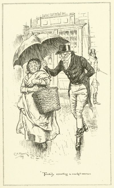 Illustration till The Essays of Elia av Charles Lamb (gravyr) av Charles Edmund Brock