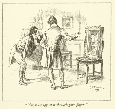 Illustration till The Essays of Elia av Charles Lamb (gravyr) av Charles Edmund Brock