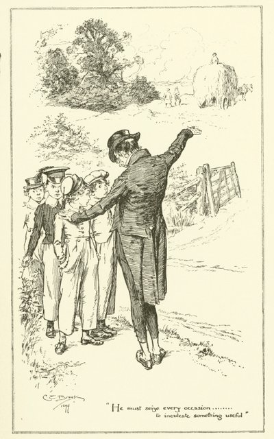 Illustration till The Essays of Elia av Charles Lamb (gravyr) av Charles Edmund Brock