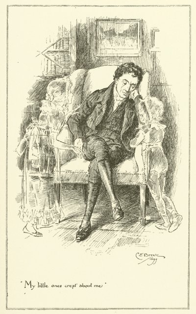 Illustration till The Essays of Elia av Charles Lamb (gravyr) av Charles Edmund Brock